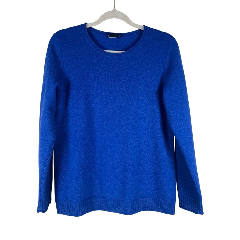 Talbots 100% Pure Cashmere‎ Crewneck Sweater Cobalt Blue - SIZE MP